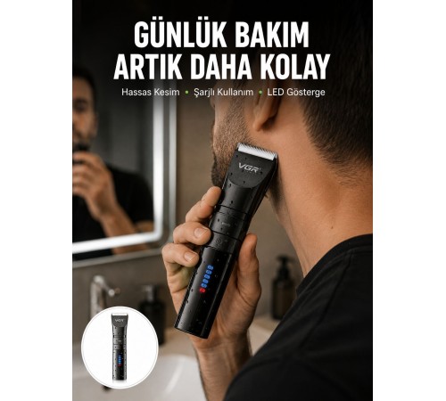 Erkek Saç ve Sakal Kesme Makinesi – Su Geçirmez, Sessiz Motorlu Yeni Nesil