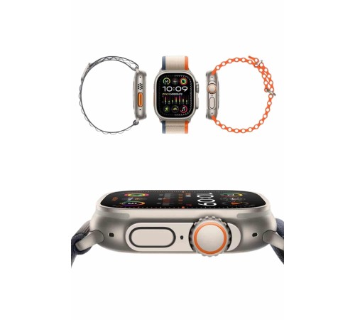 49mm Akıllı Saat Amoled Ekranlı Kadın Erkek Kol Saati Plastik Kordon Yeni Nesil