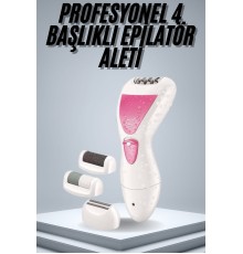 Epilatör Cihazı Epilasyon Aleti Çoklu Başlık Seçeneği Ayak Törpüsü