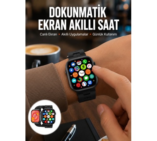 Akıllı Saat Android ve İOS Uyumlu Plastik Kordon Yeni Seri