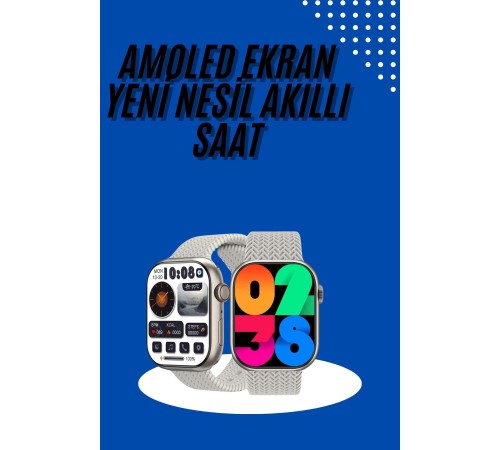 Akıllı Kol Saat Amoled Ekran Android ve İOS Uyumlu Arama Konuşma