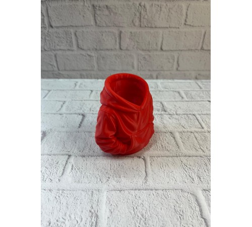 Kırmızı Hoodie Kalemlik 10x10 cm Masa Üstü Düzenleyici