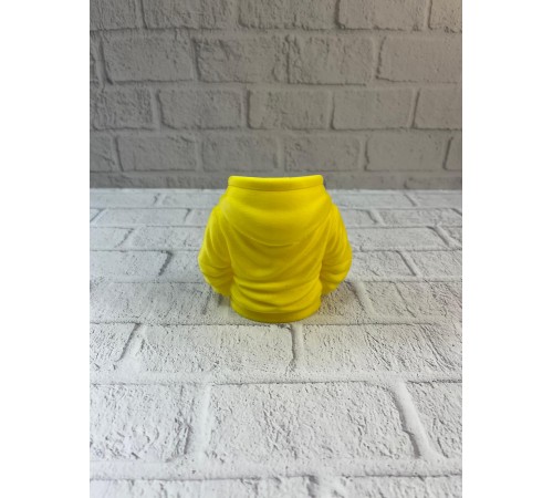 Sarı Hoodie Kalemlik 10x10 cm Masa Üstü Düzenleyici