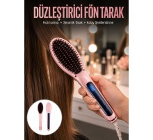 Saç Düzleştirici Tarak Dijital Göstergeli Seramik Kaplama Sıkı Dişli Yeni Nesil