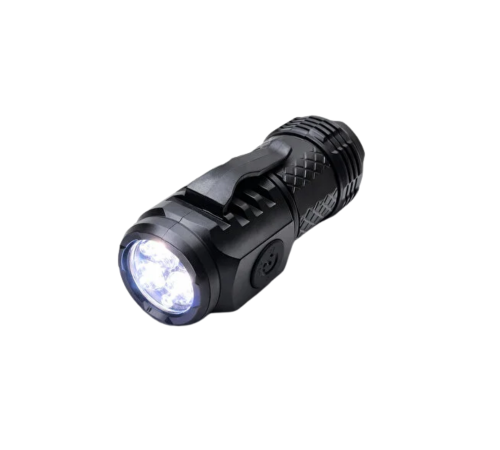 3 LED El Feneri 5 Modlu Güçlü Aydınlatma ve Metal Klipsli