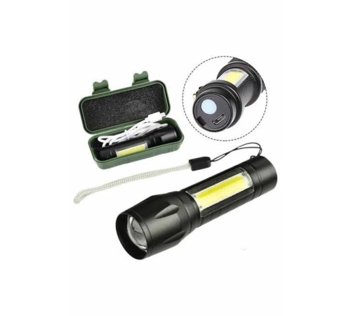 Led Lamba El Feneri Küçük Taşınabilir USB Şarjlı Acil Durum Lambası