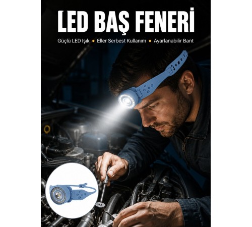 Suya Dayanıklı LED Kafa Lambası Outdoor Kullanım Yeni Nesil