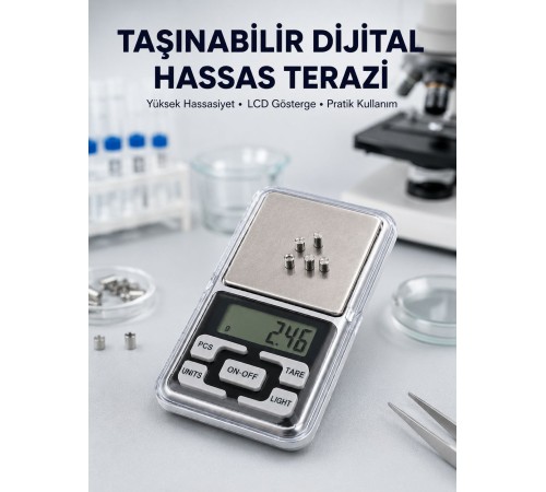 Hassas Tartım İçin Dijital Cep Terazisi Sayma Modlu Yeni Nesil