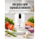Rondo Doğrayıcı 250 ML Taşınabilir USB Şarjlı Pratik El Rondo Blender (Kopya)