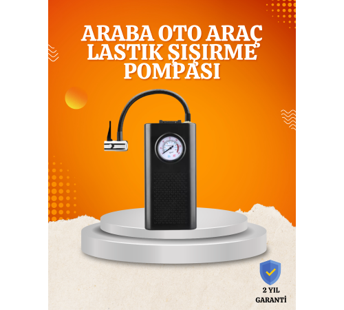 Taşınabilir Elektrikli Oto Motosiklet Bisiklet Lastik Şişirme Pompası
