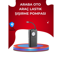 USB Şarjlı Kompakt Elektrikli Hava Kompresörü 3000 mAh