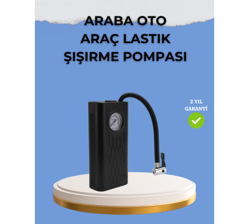 Çok Fonksiyonlu Dijital Gösterge Elektrikli Lastik Pompası