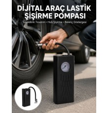 Type-C Şarjlı Güçlü Elektrikli Kompresör Motosiklet Oto Bisiklet İçin Yeni Nesil