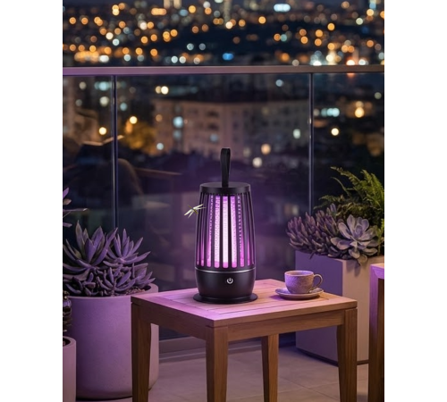 UV Mor Işık Elektrikli Böcek Öldürücü Lamba Gece Aydınlatmalı Sessiz ve Güvenli Kullanım