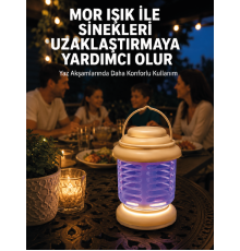 İç ve Dış Mekân Kullanımına Uygun Sinek Kovucu Lamba