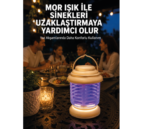 İç ve Dış Mekân Kullanımına Uygun Sinek Kovucu Lamba