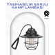 USB Şarjlı Retro LED Kamp Feneri – 4 Işık Modu, Su Geçirmez, Taşınabilir
