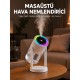 Araç ve Ev İçin Hava Nemlendirici Projektörlü Sessiz Buhar Yeni Nesil