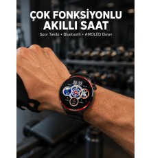Spor ve Sağlık Takipli Akıllı Saat Kablosuz Şarj Yeni Nesil
