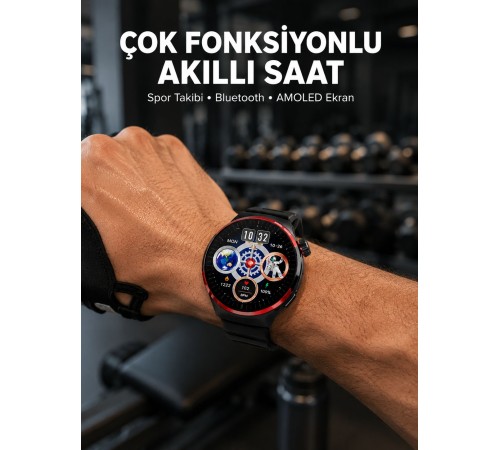 Spor ve Sağlık Takipli Akıllı Saat Kablosuz Şarj Yeni Nesil