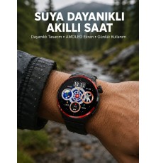 AMOLED Ekranlı Akıllı Saat Bluetooth Arama ve NFC Destekli Yeni Nesil