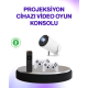 Kablosuz Mini Projeksiyon Cihazı Oyun ve Film İçin Taşınabilir Ev Sineması