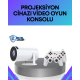 Kablosuz Mini Projeksiyon Cihazı Oyun ve Film İçin Taşınabilir Ev Sineması