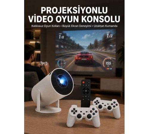 Film Dizi ve Oyun İçin Taşınabilir Kablosuz Mini Projeksiyon Yeni Nesil