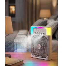 Mini Klima Fan Su Hazneli USB Şarjlı Sessiz Masaüstü Soğutucu