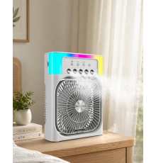 Su Buharlı Mini Klima Fan RGB Işıklı Taşınabilir Serinletici