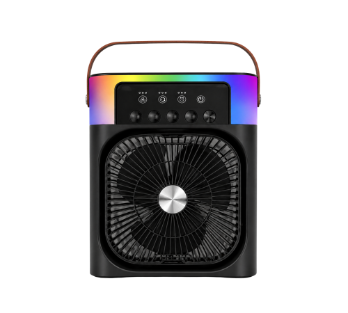 USB Şarjlı Masaüstü Sprey Fan Taşınabilir Serinletici RGB Işıklı Mini Klima