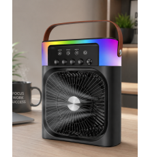 Taşınabilir Sprey Fan RGB Işıklı Mini Klima Soğutucu Nemlendirici USB Şarjlı