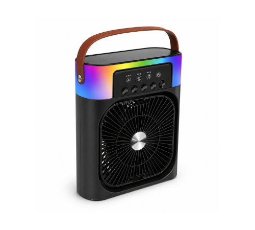 RGB Işıklı Buharlı Masaüstü Fan Sessiz Çalışan USB Şarjlı Taşınabilir Fan