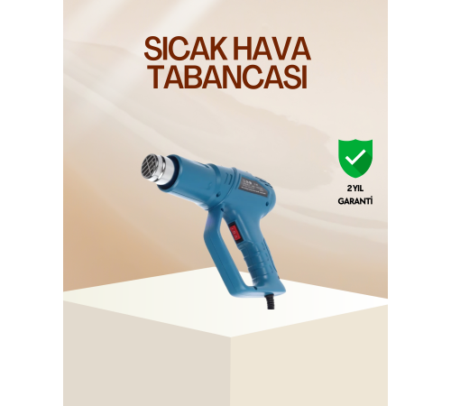 2000W Profesyonel 2 Kademeli Isı Tabancası Sıcak Hava Üfleme