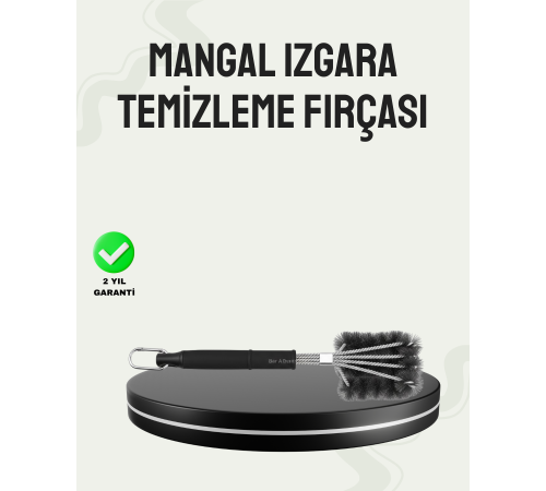 Mangal Izgara Temizleme Fırçası Paslanmaz Çelik Telli Uzun Saplı