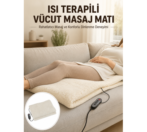 Vücut Masaj Matı Isı Terapili ve Çok Bölgeli Masaj Yeni Nesil