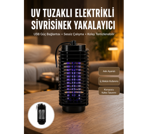 Kimyasal İçermeyen UV Işıklı Böcek ve Sivrisinek Kapanı – Güvenli Kullanım Yeni Nesil
