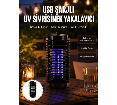 Çevre Dostu Elektrikli Sivrisinek Öldürücü Lamba – 50m² Etki Alanı Yeni Nesil