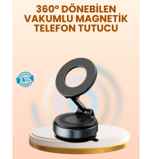 Vakumlu Manyetik Araç Telefon Tutucu Güçlü Tutuş