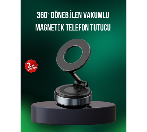 Alüminyum Gövdeli Manyetik Araç İçi Telefon Tutucu