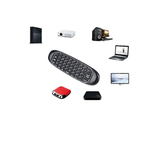 3’ü 1 Arada Kablosuz Hava Mouse Mini Klavye Kumanda Yeni Nesil