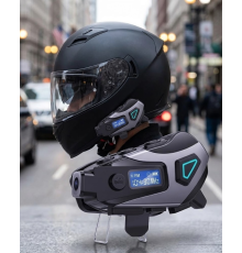 Motosiklet Kask Bluetooth Kulaklık Uzun Pil Ömrü Kamera ve Sesli Komut Destekli