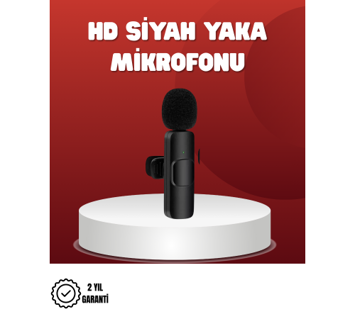 2’li Kablosuz Yaka Mikrofonu iPhone İçin Profesyonel Video Ses