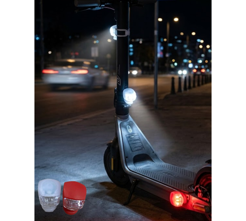 Bisiklet Emniyet Lambası 2li Set Güçlü LED Çakar Işık