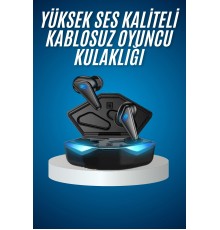 Bluetooth Kulaklık Kulaklığı RGB Işıklı Oyunlarda Düşük Gecikme