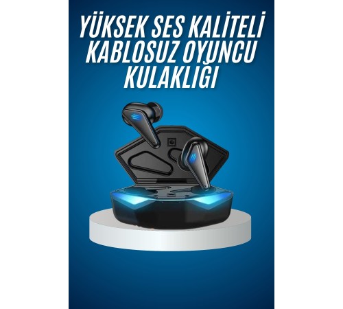 Bluetooth Kulaklık Kulaklığı RGB Işıklı Oyunlarda Düşük Gecikme