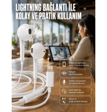 Konforlu Ergonomik Kare Tasarımlı Müzik ve Çağrı Kulaklığı Yeni Nesil