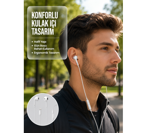 Uzaktan Kumandalı Mikrofonlu Mükemmel Ses Deneyimi Kulaklık Yeni Nesil