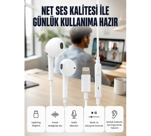 Derin Bas ve Net Ses Özellikli Kulak İçi Kulaklık Yeni Nesil