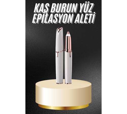 Unısex Şarjlı Kaş Bıyık Alma Epilatörü Hassas Ciltlere Özel Acısız